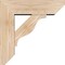 Ekena Millwork Funston Slat Smooth Bracket w/ Offset Brace, Douglas Fir, 5 1/2"W x 16"D x 16"H BKT0604X16X16FST06SDF - alternate 2